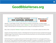 Tablet Screenshot of goodbibleverses.org